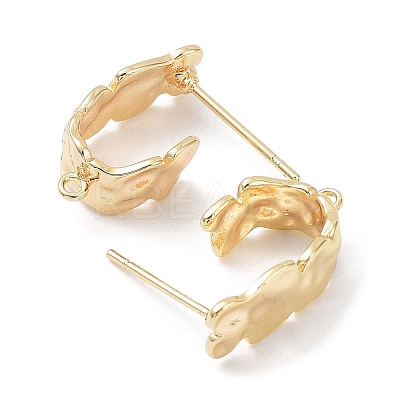 Brass Stud Earring Finding X-KK-C031-07G-1
