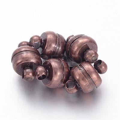 Brass Magnetic Clasps with Loops X-KK-H361-R-1