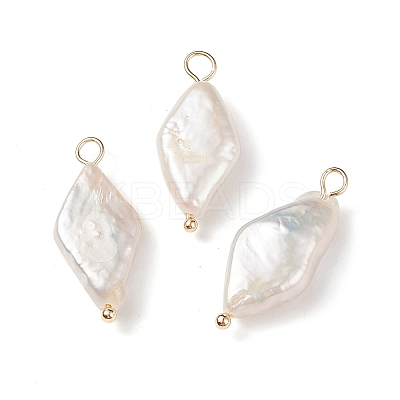Natural Keshi Pearl Pendants PALLOY-JF01932-1