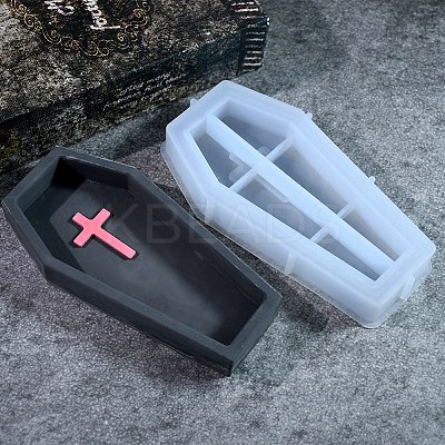 Halloween DIY Pixel Heart Quicksand Silicone Molds AJEW-U013-02A-1