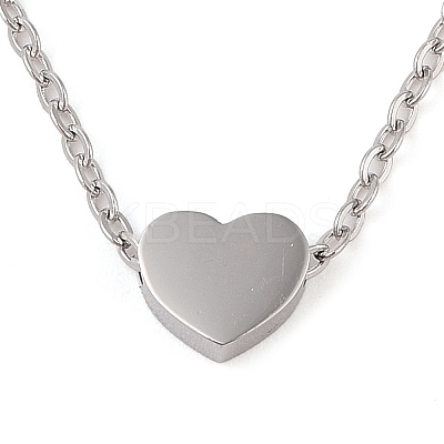 Non-Tarnish 304 Stainless Steel Pendant Necklaces LS-NJEW-P001-10P-1