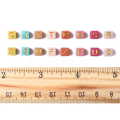 450Pcs 8 Colors Opaque Acrylic Beads OACR-FS0004-03-1