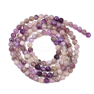 Natural Charoite Beads Strands G-B175-D15-3mm-1
