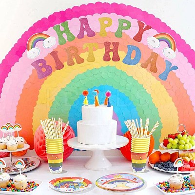 Rainbow Theme Birthday Party Decoration Sets ST-CJ0030-01-1