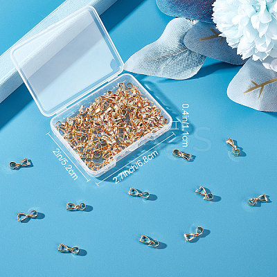 100Pcs Rack Plating Brass Ice Pick Pinch Bails KK-BBC0004-18-1
