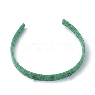 Hair Accessories Plain Plastic Hair Band Findings OHAR-S195-04D-1