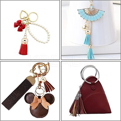 15 Sets 3 Colors Alloy Cord Ends with Cable Chains FIND-CA0003-57-1