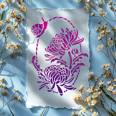 PET Hollow Out Drawing Painting Stencils DIY-WH0421-0055-1