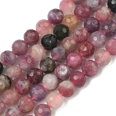 Natural Plum Blossom Tourmaline Beads Strands G-G927-22A-01-1