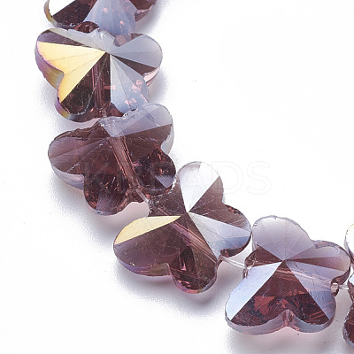Electroplate Glass Beads EGLA-Q091-14mm-B04-1