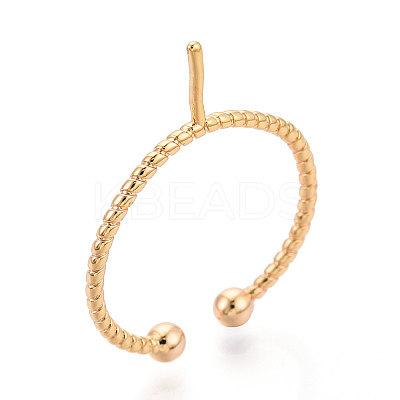 Brass Cup Peg Ring Settings KK-N274-34G-1
