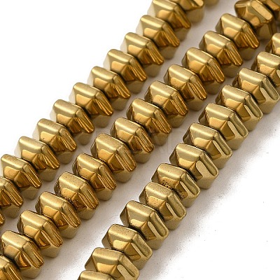 Electroplated Non-Magnetic Synthetic Hematite Beads Strands G-P518-06A-1