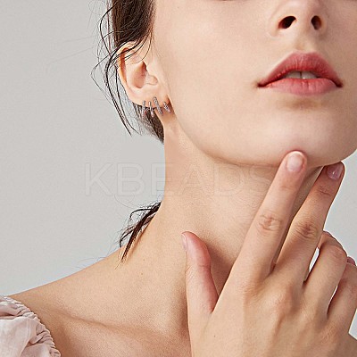 Crystal Rhinestone Claw Stud Earrings JE918A-1