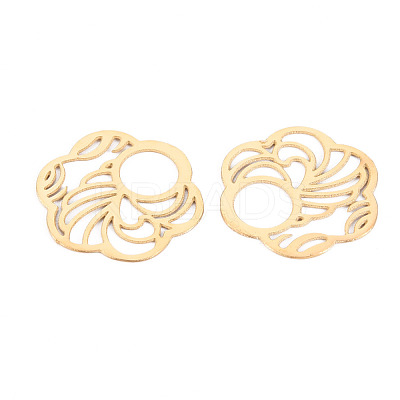 304 Stainless Steel Filigree Joiners Links STAS-S116-182G-1