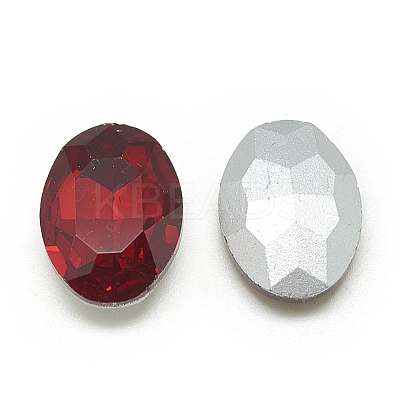 Pointed Back Glass Rhinestone Cabochons RGLA-T080-6x8mm-07-1