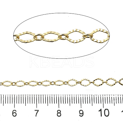 Brass Oval Link Chains KK-P295-56B-G-1
