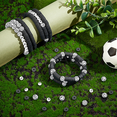 DIY Football Bracelets Making Kits AJEW-PH0007-26-1