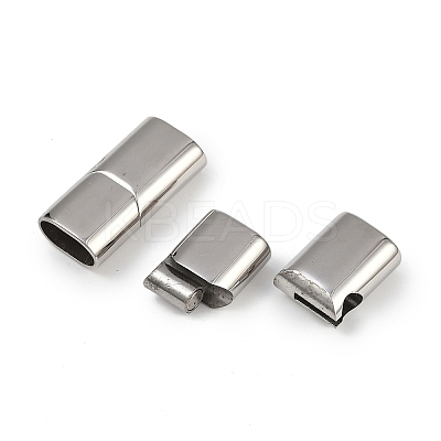 304 Stainless Steel Watch Band Clasps Hand Polished STAS-C127-11P-1