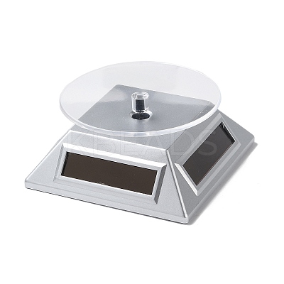 ABS Plastic 360 Degree Rotating Solar Power Battery Turntable Jewelry Display Stand ODIS-C010-01A-1