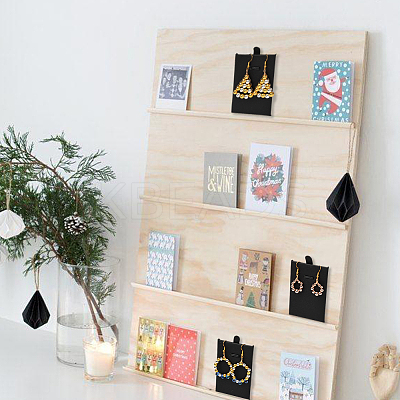 24Pcs PU Leather & Sponge Jewelry Pendant Nceklace Display Cards NDIS-SP0001-03A-01-1