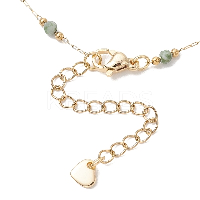 Handmade 3MM Faceted Round Gemstone Beads & 316 Stainless Steel Round Link Chain Bracelet Making AJEW-JB01553-1