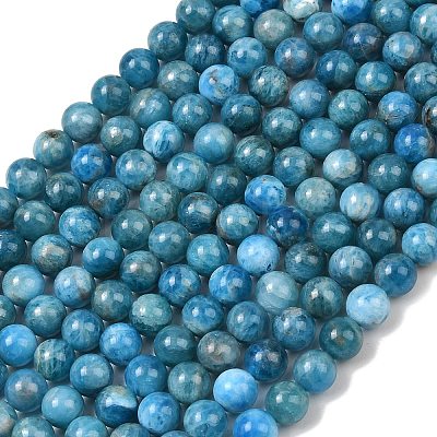 Natural Apatite Bead Strands G-P204-09-7mm-1-1