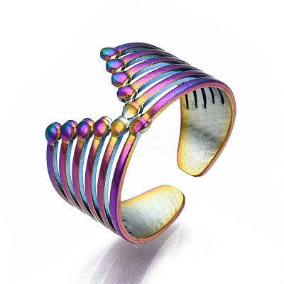 V Shape Cuff Rings RJEW-N038-035-1