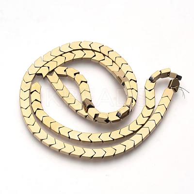 Electroplate Non-magnetic Synthetic Hematite Beads Strands G-Q486-69F-1