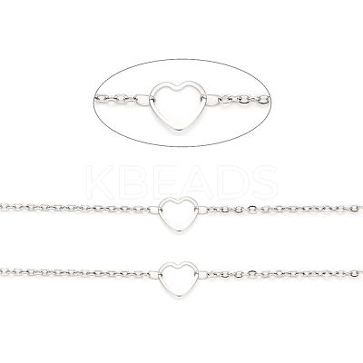 Tarnish Resistant 304 Stainless Steel Cable Chains CHS-F015-22P-1