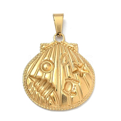 304 Stainless Steel Pendants STAS-F336-13G-01-1