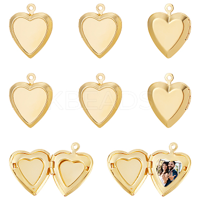 Rack Plating Brass Locket Pendants FIND-UN0015-53B-1