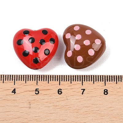 Baking Paint Acrylic Beads OACR-A045-02-1