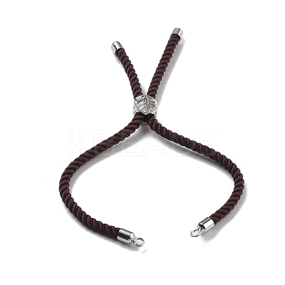 Twisted Nylon Cord Silder Bracelets DIY-B066-03P-04-1