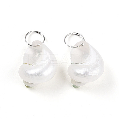 Natural Spiral Shell Pendants SHEL-N036-11-1