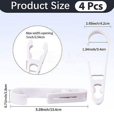 4Pcs Plastic Clothes Clip Hook AJEW-CN0006-34C-1