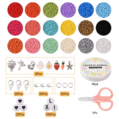 DIY Seed Beads Jewelry Set Making Kit DIY-YW0005-56-1