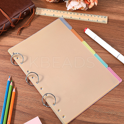 Paper Discbound Notebook Index Divider Sheets AJEW-WH20011-03C-1