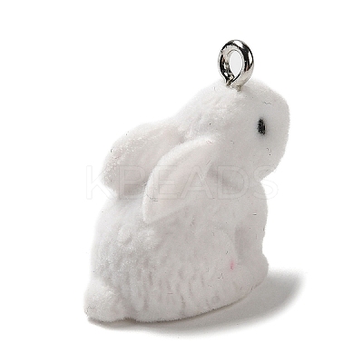 Opaque Resin Pendants LS-RESI-P032-B02-1