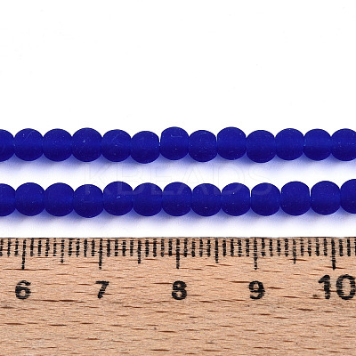 Transparent Glass Beads Strands GLAA-T032-T4mm-MD16-1