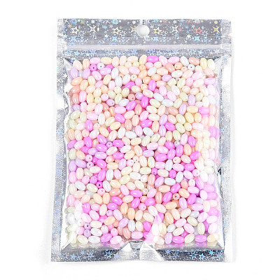 Glitter Holographic Star Plastic Packaging Yin-yang Resealable Bags OPP-N002-02C-1