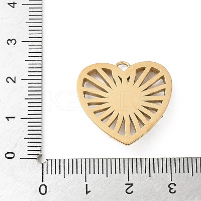 304 Stainless Steel Rhinestone Pendants STAS-Z122-40G-1