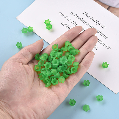 Transparent Acrylic Beads Caps X-PL543-9-1