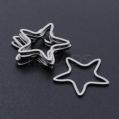 Non-Tarnish 201 Stainless Steel Linking Rings STAS-S105-T943-1-1