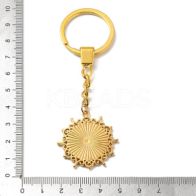 304 Stainless Steel Keychains Component STAS-D373-06G-1
