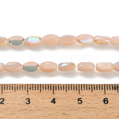 Electroplate Opaque Glass Beads EGLA-H112-06-HR07-1
