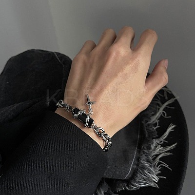 Stainless Steel Charm Bracelets PW-WG2882D-02-1