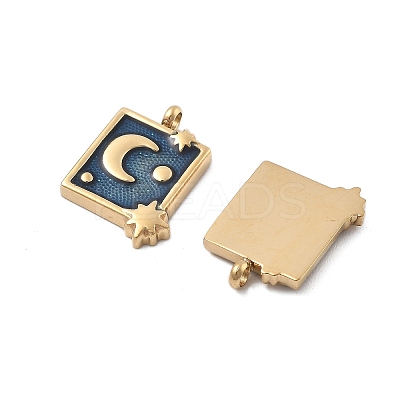 304 Stainless Steel Enamel Pendants STAS-Z121-41G-1