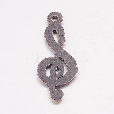 Treble Clef Pendants LS-TIBEP-R315-R-FF-1