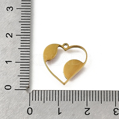 304 Stainless Steel Enamel Charms STAS-V006-04G-01-1