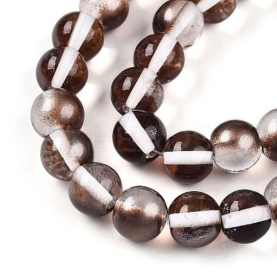 Baking Paint Transparent Glass Beads X1-DGLA-N011-10mm-09-1